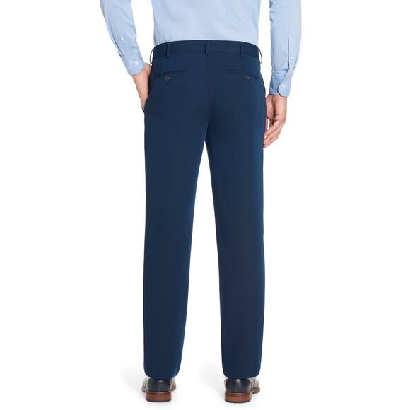 NWT 38x32 vanhuesen flex fit stretch active dress pants slacks navy slim fit NEW - Picture 3 of 10